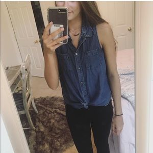Denim tank top